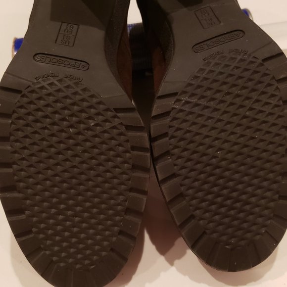 Aerosoles Chocolate Brown High Heel Desert boot - Picture 12 of 16